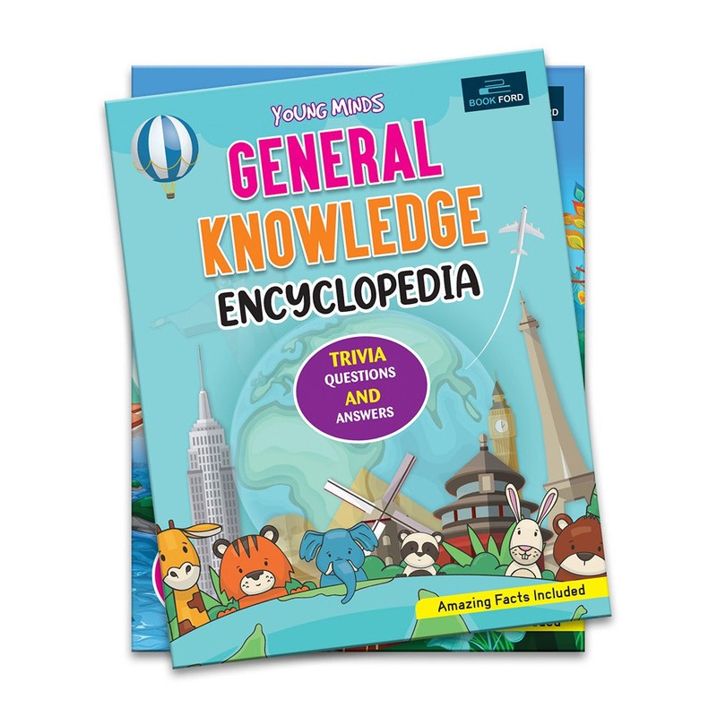 Young Minds Encyclopedia - Set of 2 Books - General Knowledge and Human Body Encyclopedia For Kids