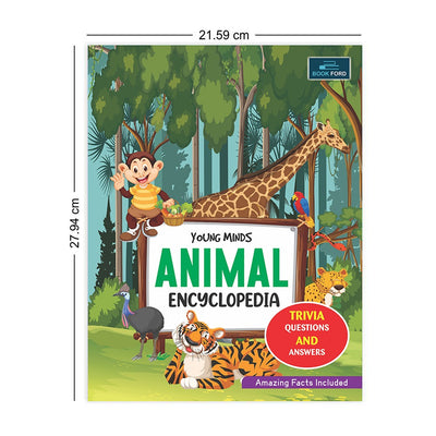 Young Minds Encyclopedia - Set of 3 Books - Animals, Human Body, and Nature Encyclopedia For Kids