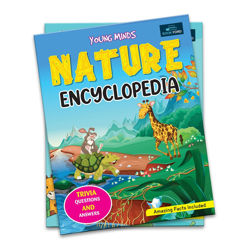 Young Minds Encyclopedia - Set of 3 Books - Animals, Human Body, and Nature Encyclopedia For Kids