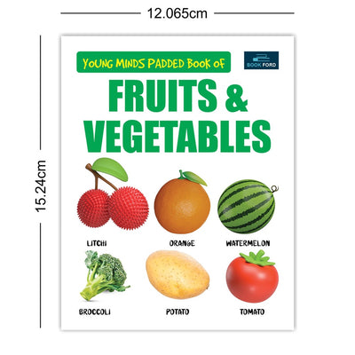 Young Minds Padded Books of Fruits & Vegetables for Kids