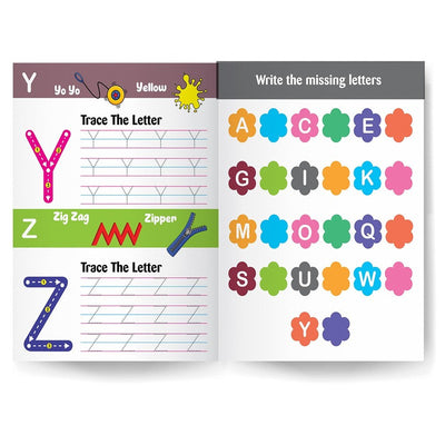 Write & Clean Reusable book - Set of 2 Books - Alphabet (Capital Letters and Small Letters)