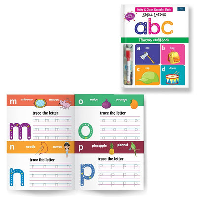 Write & Clean Reusable book - Set of 2 Books - Alphabet (Capital Letters and Small Letters)