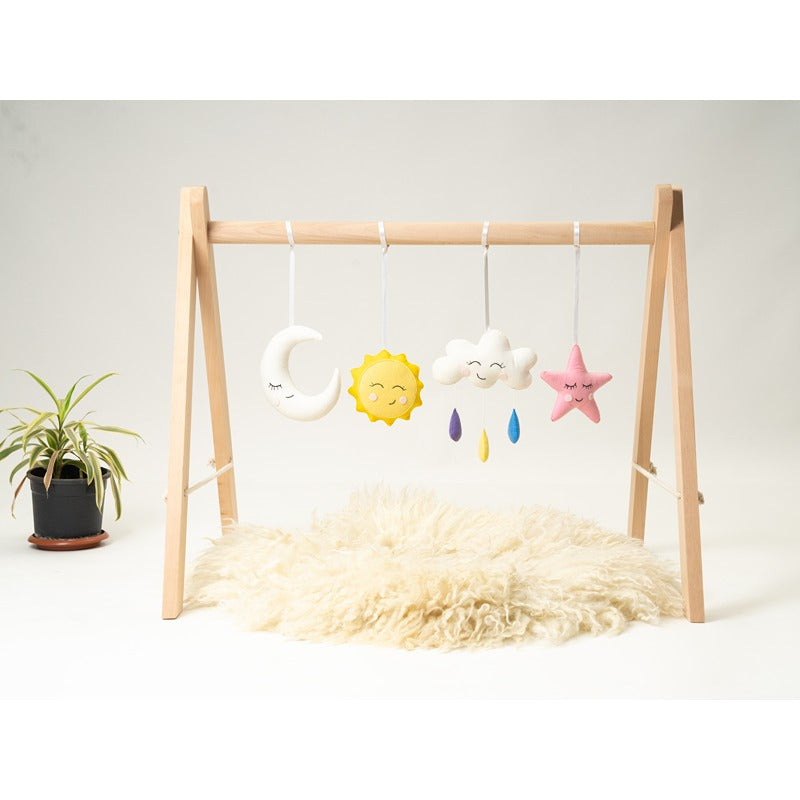 Set of 4 Felt Cloud Theme Hanging Toys (1-24 Months)