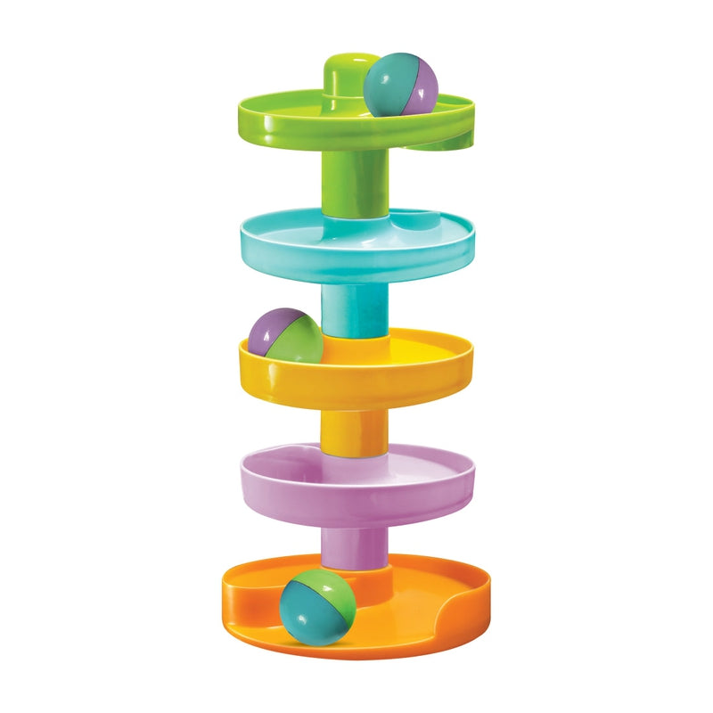 Baby Spiral Fun-A Roll Ball Toy With 5 Layer Ball Drop Tower Run With Roll Swirling Ramps Educational Development Toy Set