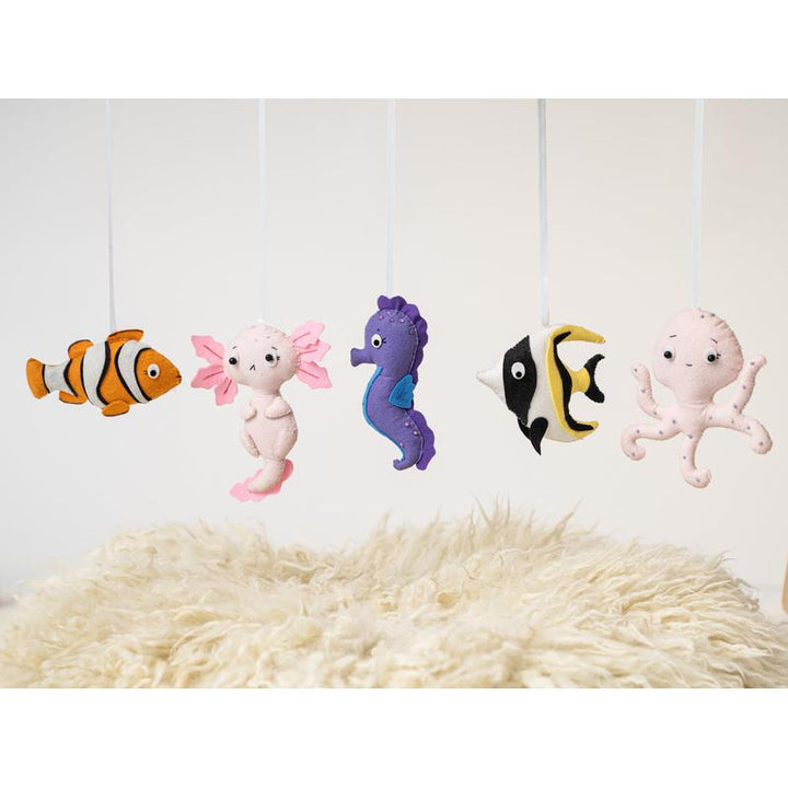 Set of 5 Felt Ocean Theme Hanging Toy (1-24 Months)