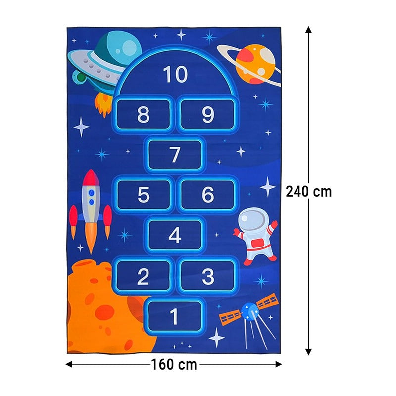 Hop N Play Large Hopscotch Play Mat Rug Non Slip Carpet (2-10 Years)