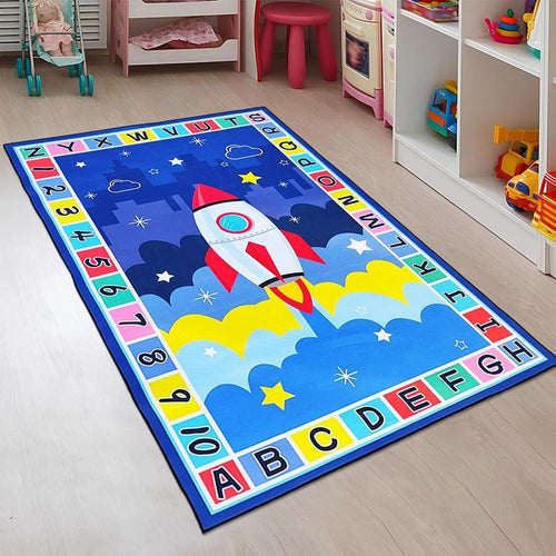 Hop N Play Large Play Rug Soft Non Slip Floor Mat for Crawling and Playtime (6 Months - 10 Years)