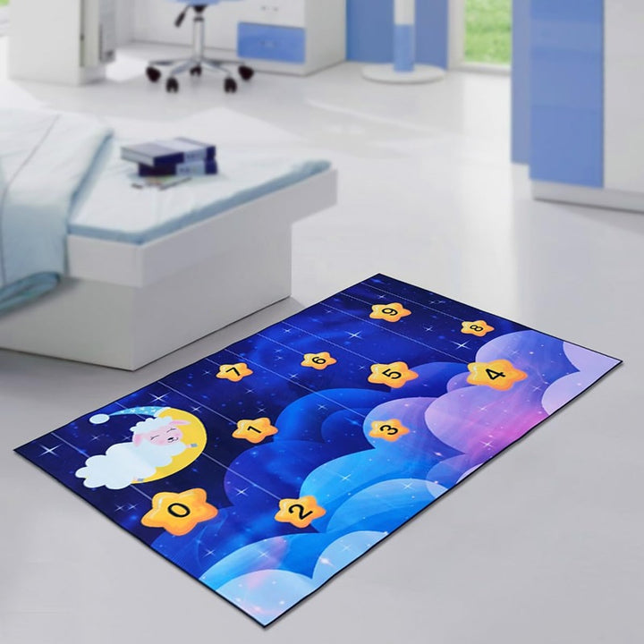 Hop N Play Large Play Rug Soft Non Slip Floor Mat for Crawling and Playtime (6 Months - 10 Years)