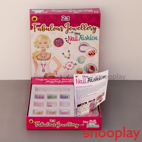 Applefun 'n' learn 2 In 1 DIY Fabulous Jewellery with New Nail Fashion (5-10 Years)