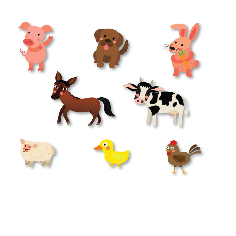 Farm Animals Shadow Matching Activity Game