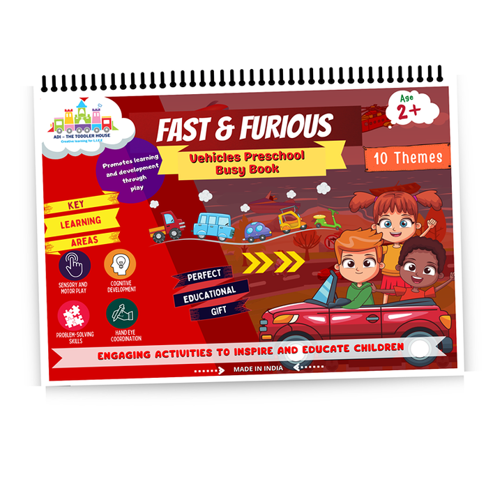 Fast & Furious – Vehicle Themed Preschool Busy Book