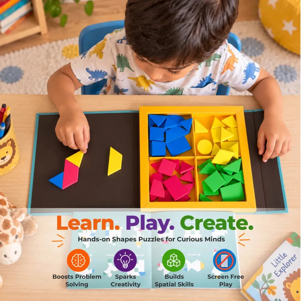 Toykraft Shapify Magnetic Shapes Puzzle Game | Creative Learning & Spatial Skills