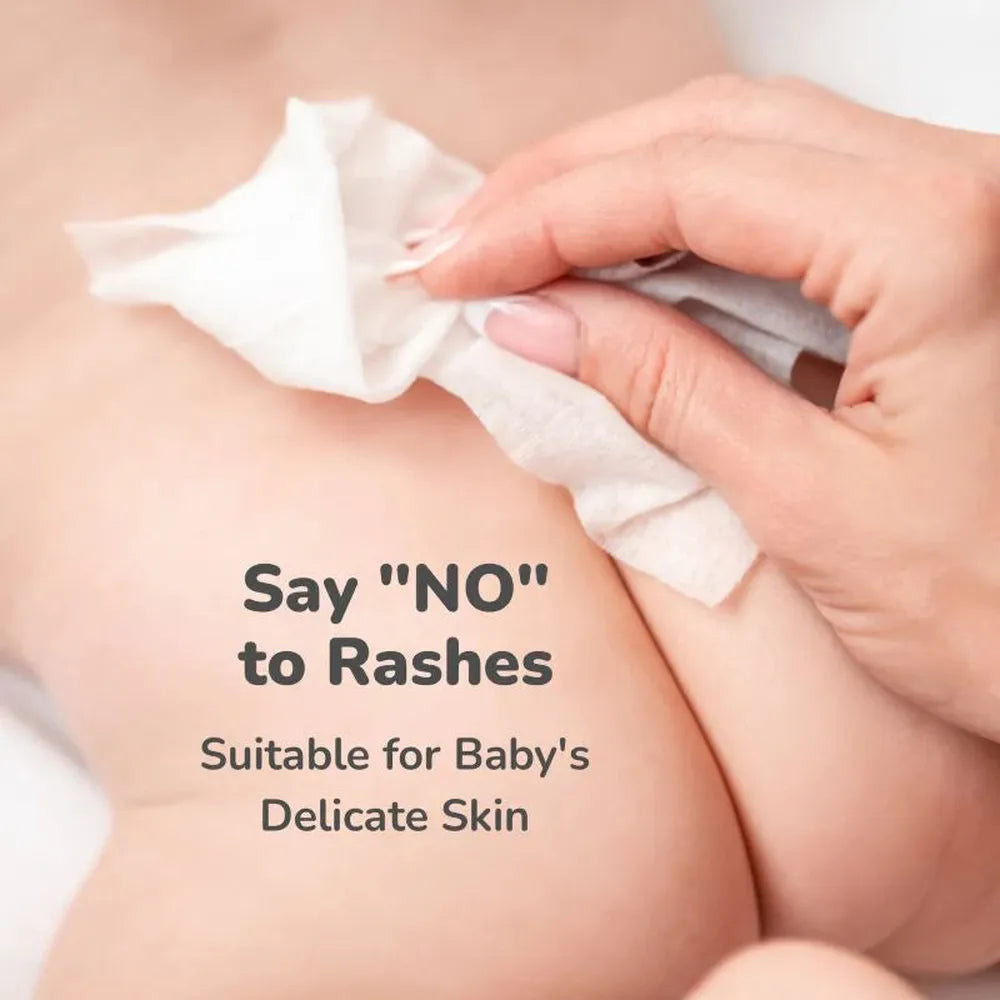 R for Rabbit Feather Aqua Wipes (Pack of 3) With Calendula Extract