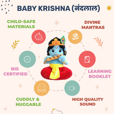 Mantra Singing Baby Krishna Soft Toy