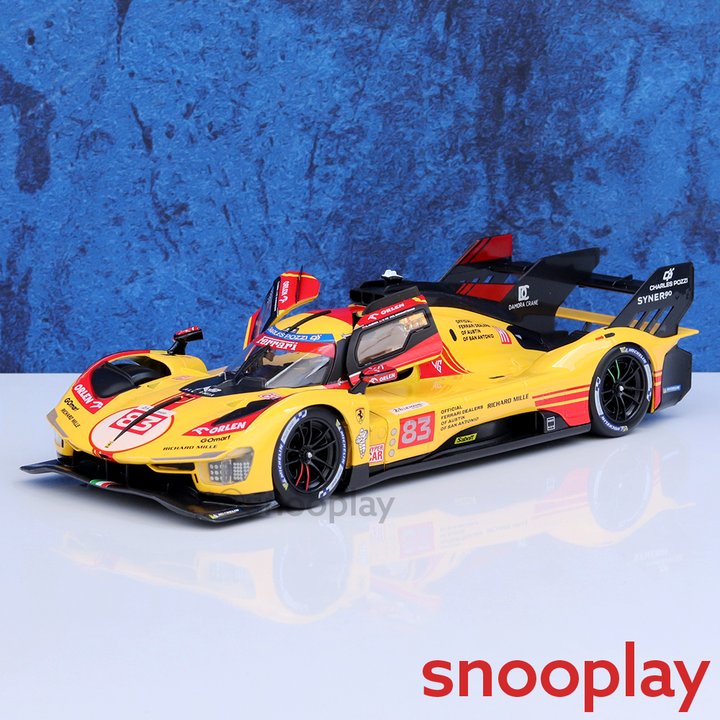 Bburago Original Ferrari 499P Licensed Diecast Car | 1:18 Scale (14 Years till Grown Ups)
