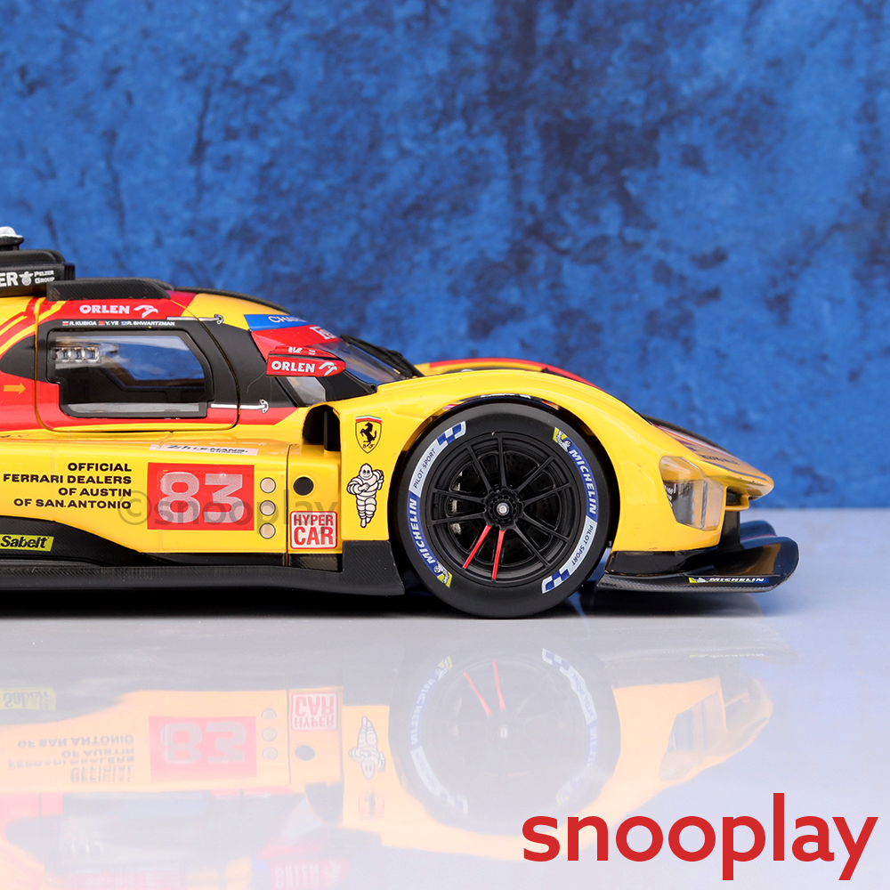 Bburago Original Ferrari 499P Licensed Diecast Car | 1:18 Scale (14 Years till Grown Ups)
