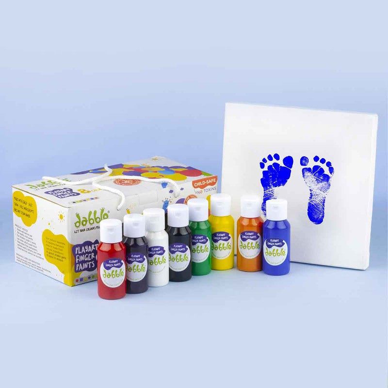 Combo Pack (Finger Paints + Canvas Art Board)