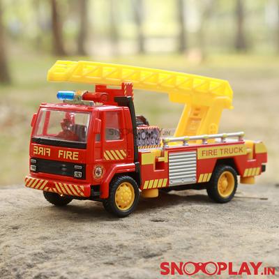 Fire Ladder Pull Back Toy Truck