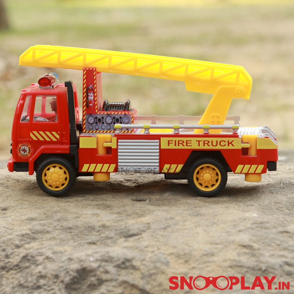 Fire Ladder Pull Back Toy Truck