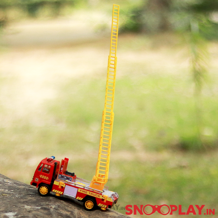 Fire Ladder Pull Back Toy Truck