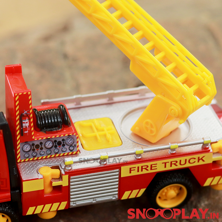 Fire Ladder Pull Back Toy Truck