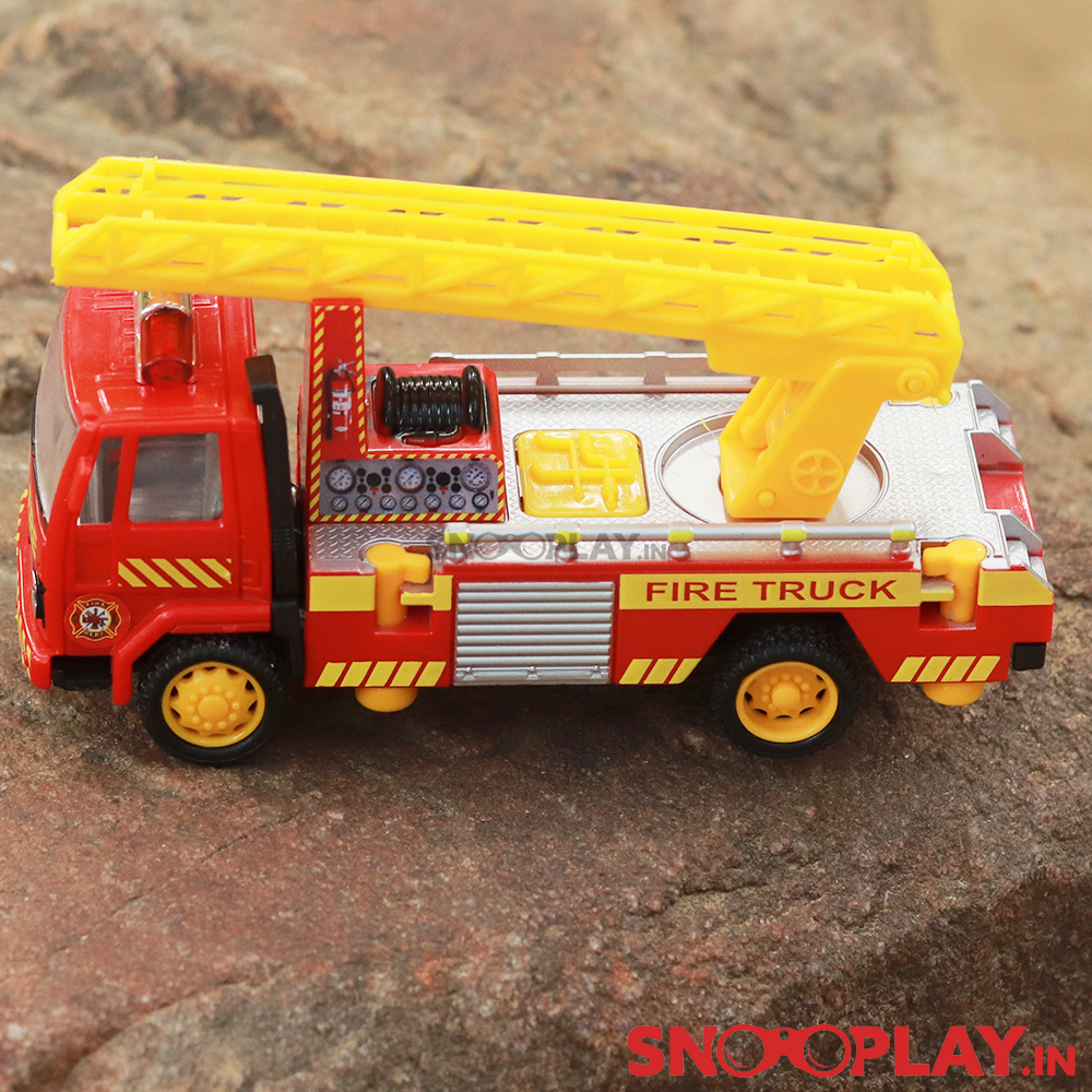 Fire Ladder Pull Back Toy Truck