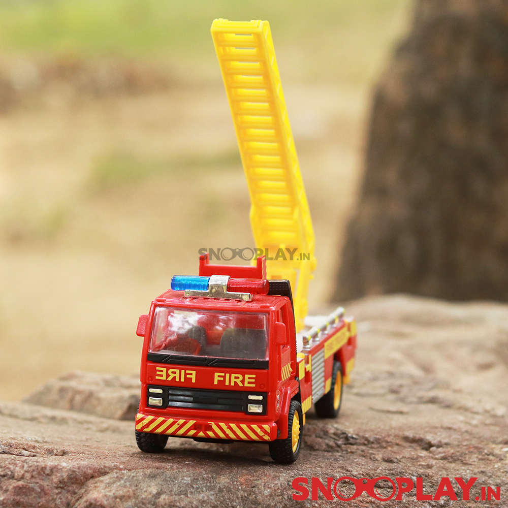 Fire Ladder Pull Back Toy Truck