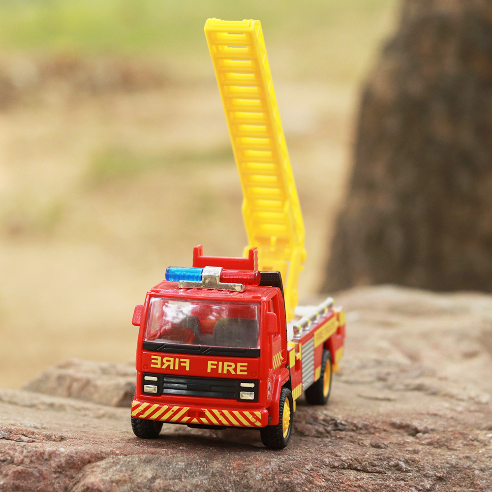 Fire Ladder Pull Back Toy Truck