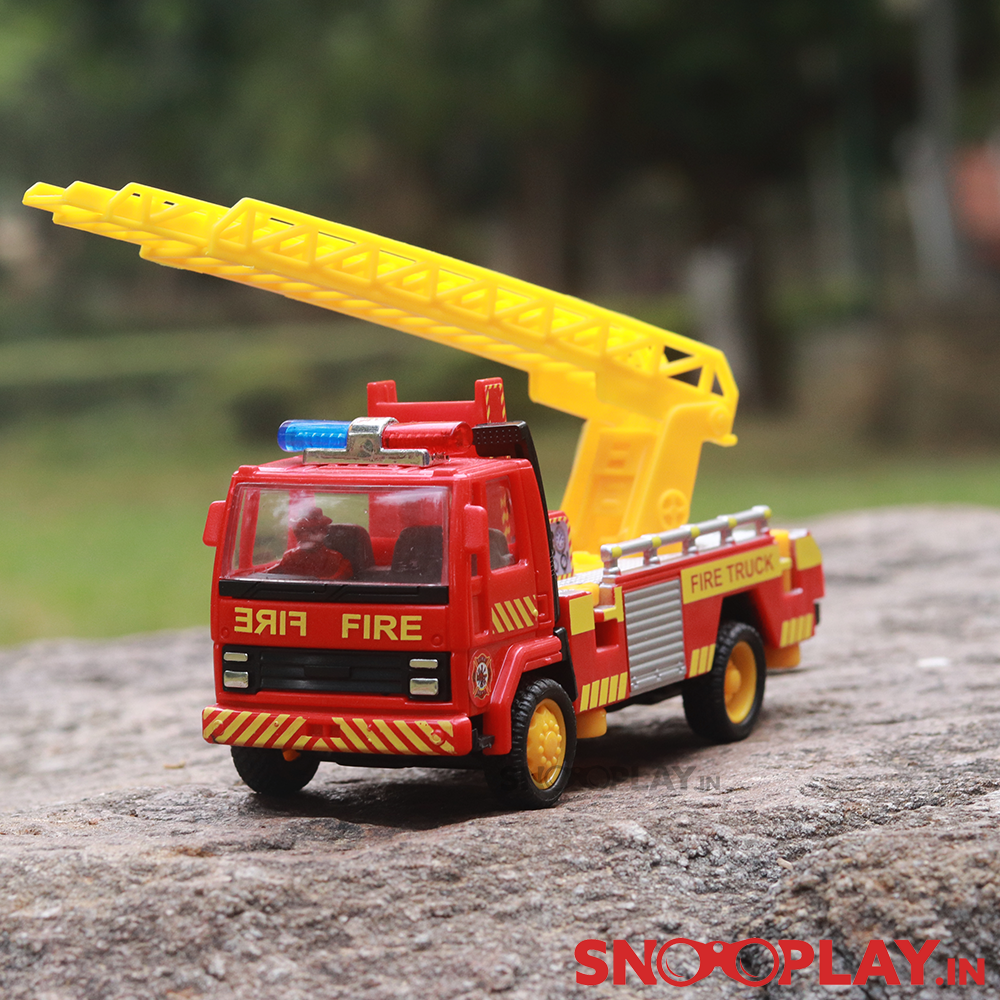 Fire Ladder Pull Back Toy Truck