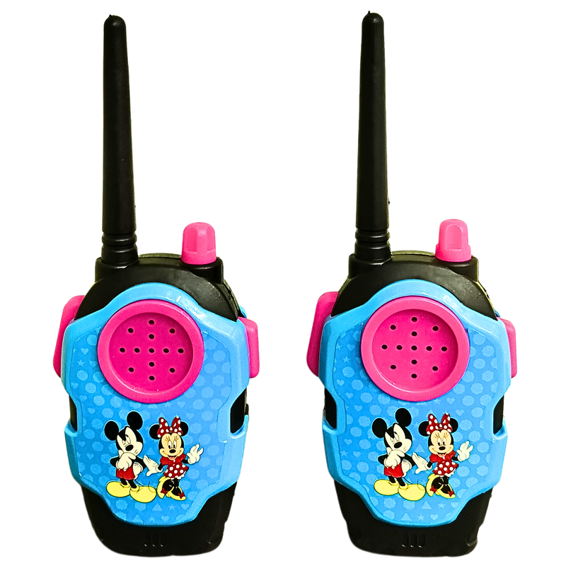 Walkie Talkie Long Range for Home (2 Pcs - 8 Batteries Included) (Mickey Mouse)