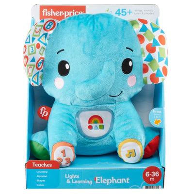 Original Fisher Price Lights & Learning Elephant Plush Toy