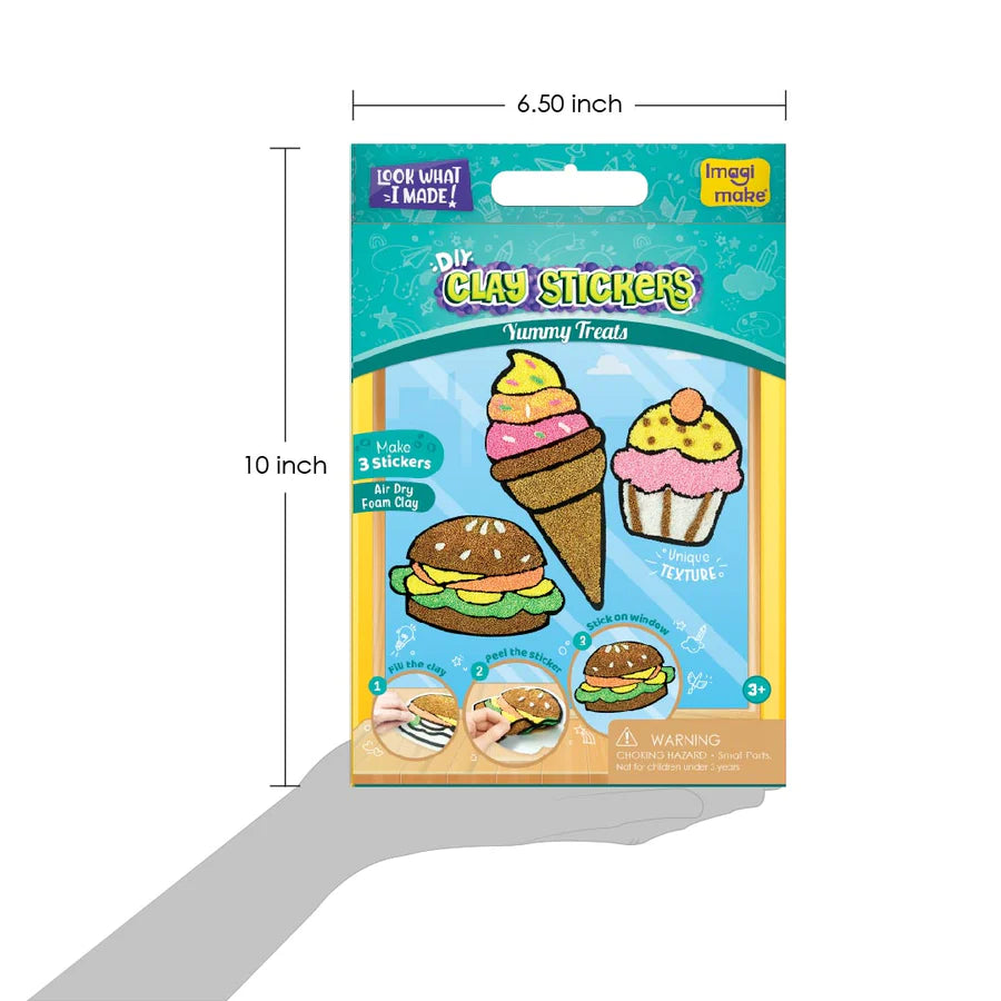 Clay Stickers -  DIY Yummy Treats Craft Kit (3-8 Years)