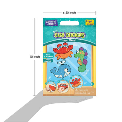 Clay Stickers - Aqua World (DIY Craft Kit)