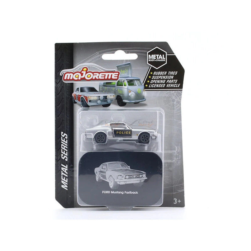 Licensed Majorette Ford Mustang Fastback Police (Metal Series)