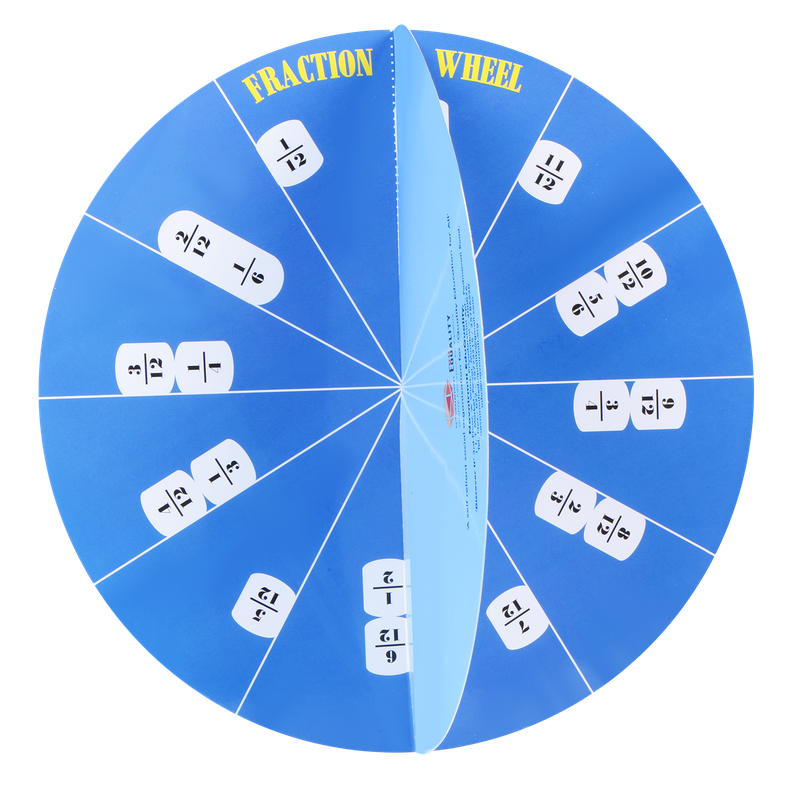 Fraction Wheel: Visual Learning Tool for Understanding Fractions (7-9 ...