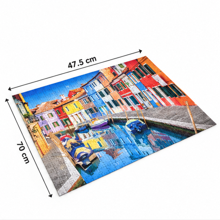 Frank Burano, Venice, Italy 1000-Piece Jigsaw Puzzle | Scenic Cityscape Puzzle