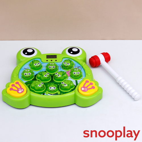Electronic Frog Hit Game | LCD Score Display with 38 Interactive Levels, Lights & Sounds (2-5 Years)