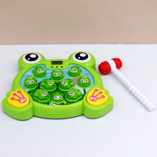 Electronic Frog Hit Game | LCD Score Display with 38 Interactive Levels, Lights & Sounds (2-5 Years)
