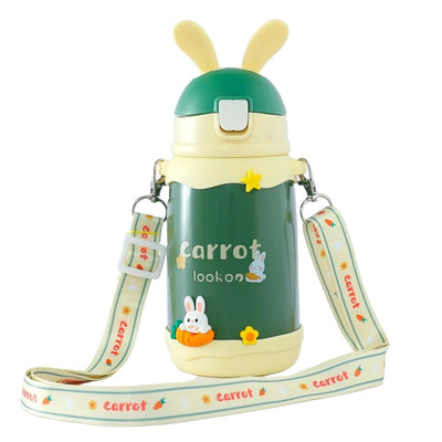 Bunny Themed Stainless Steel Water Bottle (500ml)