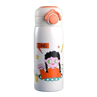 Animated Stainless Steel Water Bottle (400ml)