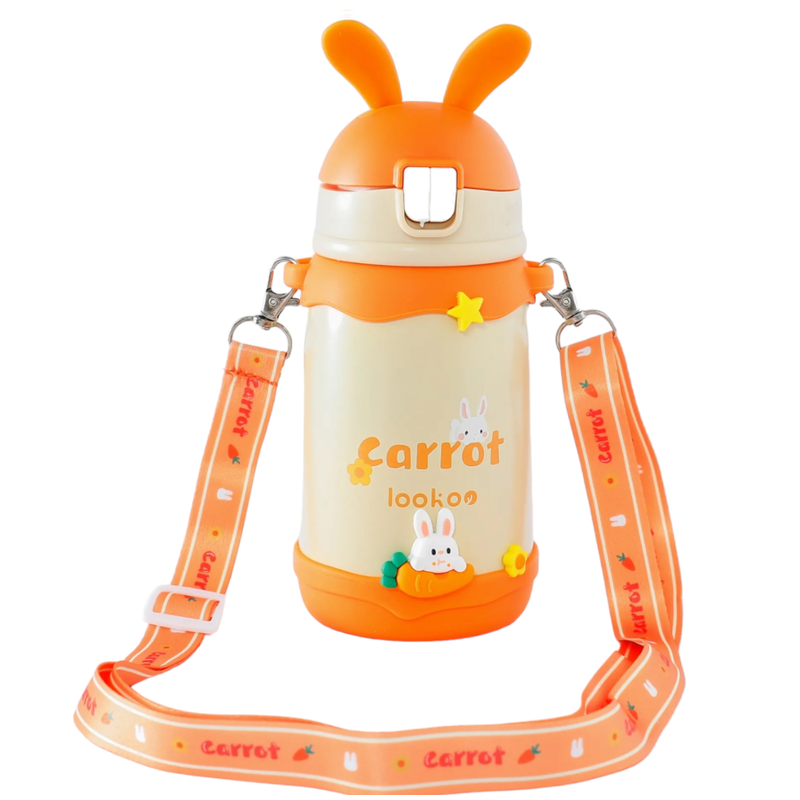 Bunny Themed Stainless Steel Water Bottle (500ml)