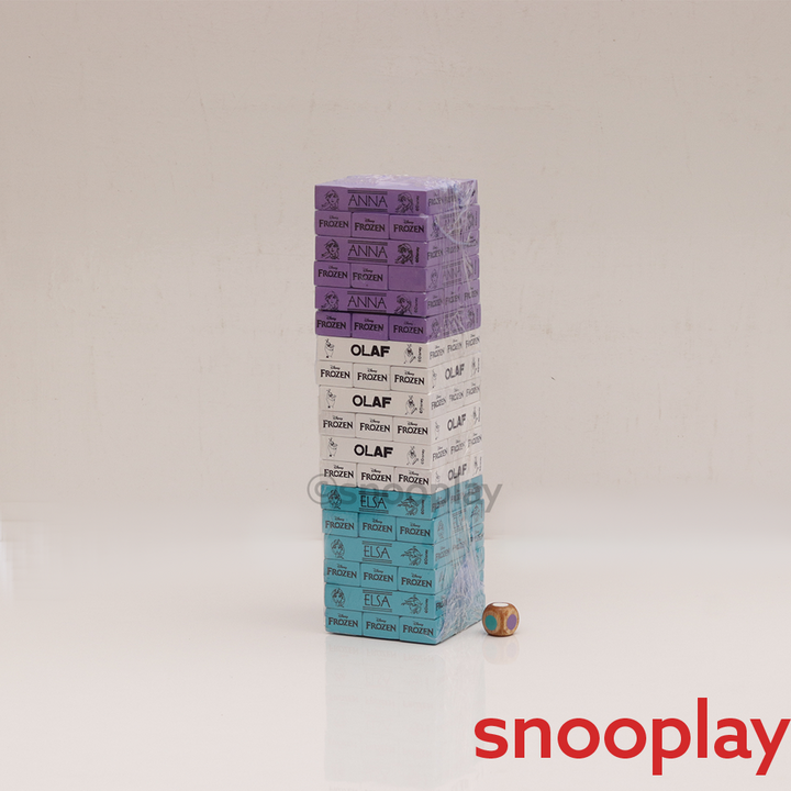 Original Frozen Enchanted Castle Wooden Stacking Game - 54 Pieces | Licensed Disney Toy  (6-10 Years)