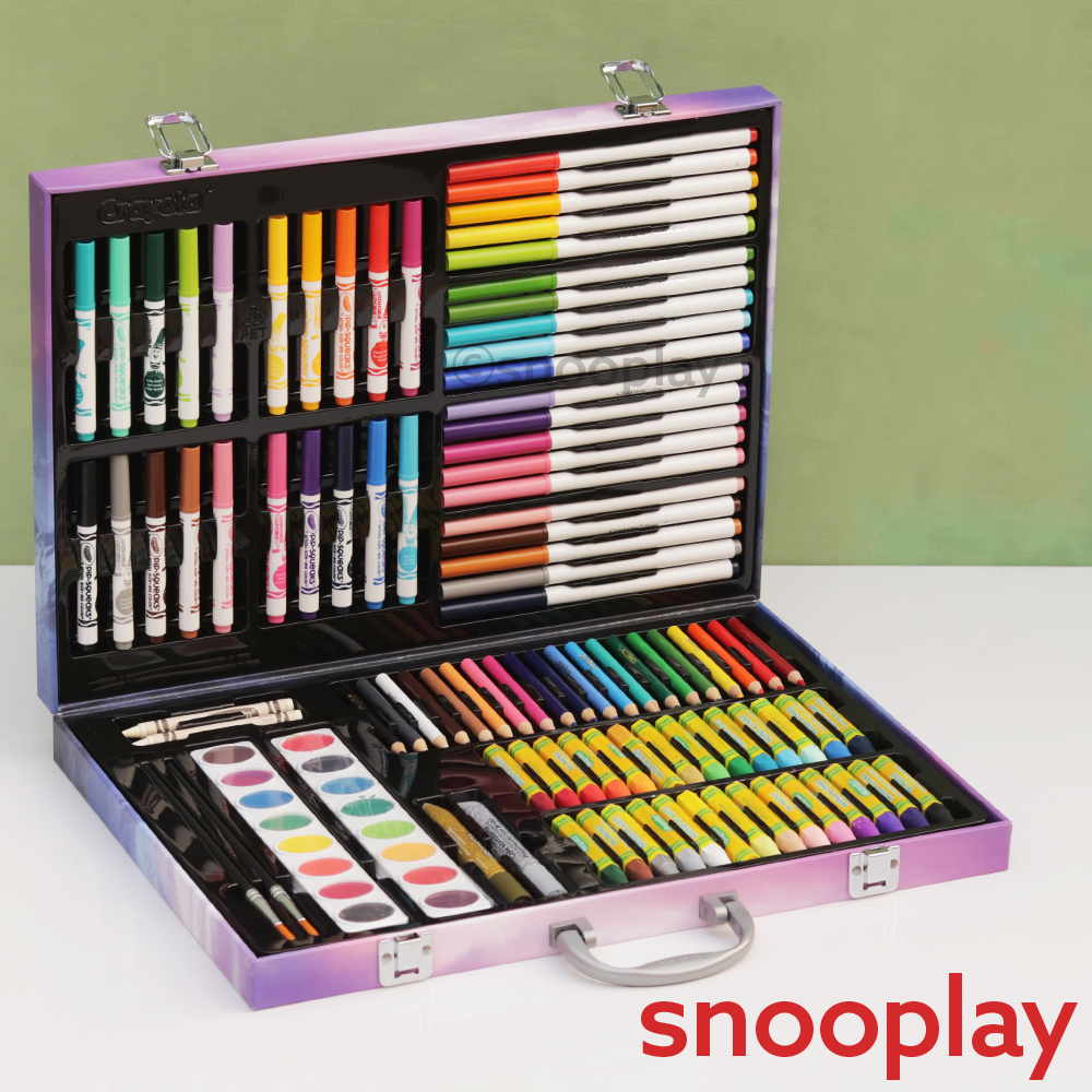 Original Frozen Art Case Colouring Kit - 125 Pieces | Licensed Disney Toy (5 Years Till Grown Ups)