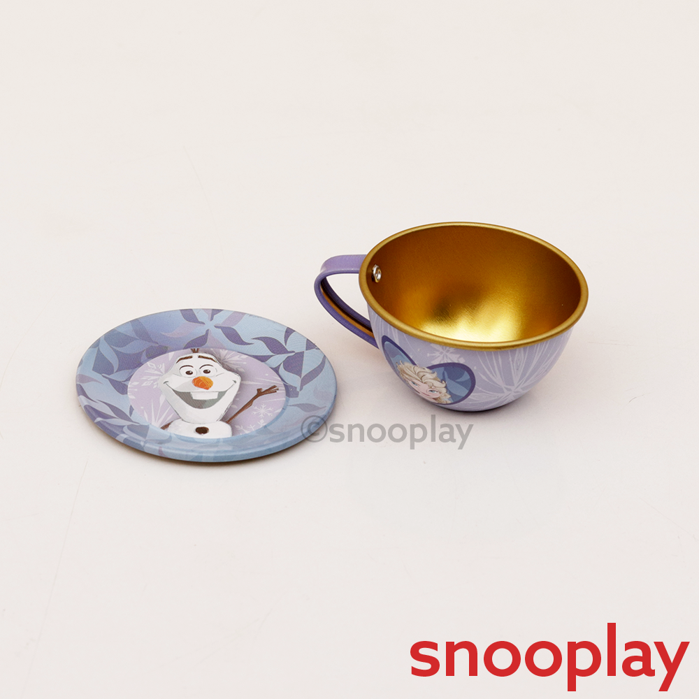 Original Frozen Lightweight Metal Tea Set - 14 Pieces | Licensed Disney Toy (3-6 Years)