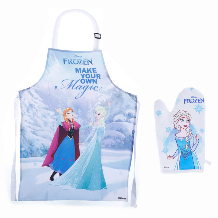 Frozen Themed Apron (Assorted Designs) and Mitten Combo Pack