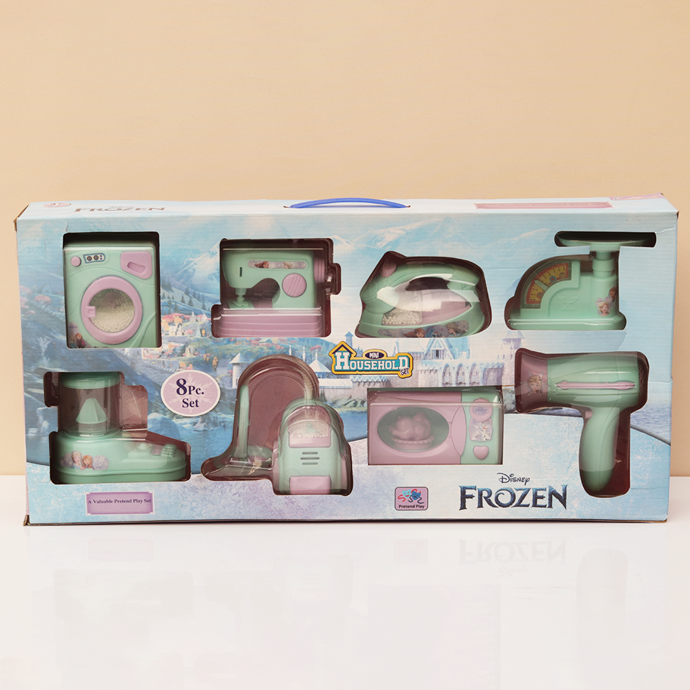 Original Frozen Mini Household Set - 8 Pieces | Licensed Disney Toy (3-7 Years)