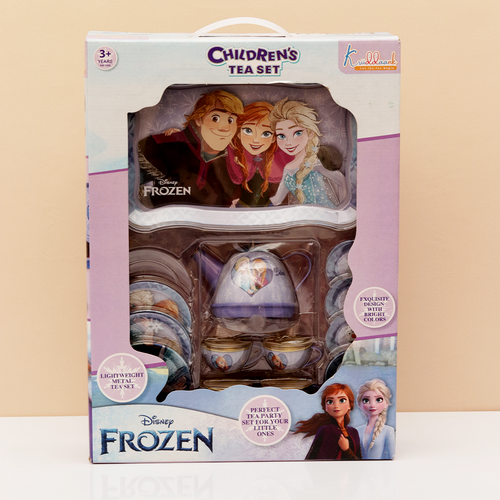 Original Frozen Lightweight Metal Tea Set - 14 Pieces | Licensed Disney Toy (3-6 Years)