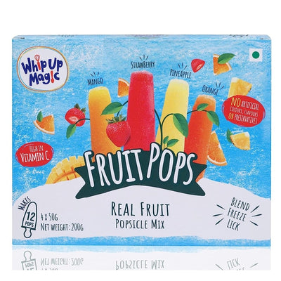 Real Fruit Power Popsicle Mix (4 Flavors - Mango, Strawberry, Pineapple, Orange)