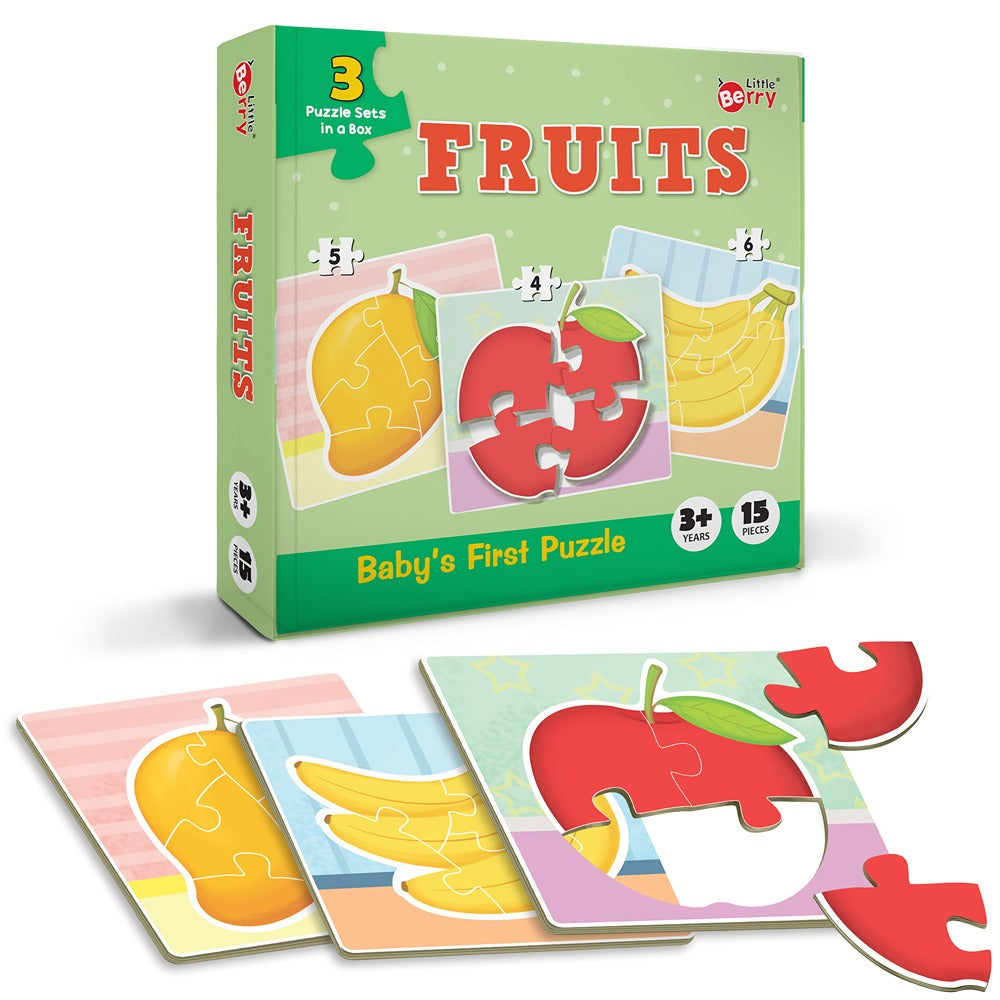 Fun & Educational Fruits Jigsaw Puzzle Set (15 Pieces)