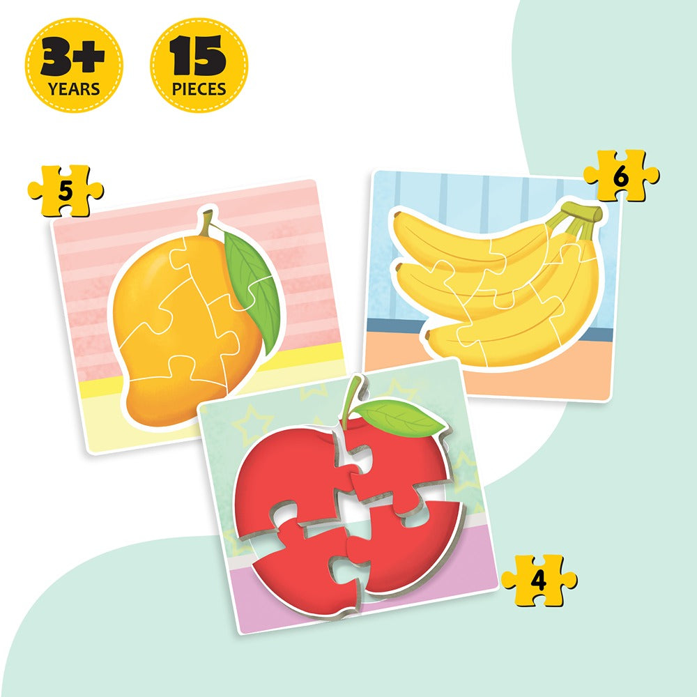 Fun & Educational Fruits Jigsaw Puzzle Set (15 Pieces)